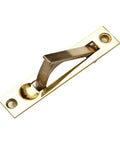 Door Edge Pull Set For Premium Sliding Doors With Spring Return Lever, Modern Style Polished Brass Finish, Durable Edge Pull Hardware
