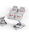 Better Mousetrap 6-Pack Never-Touch Design, Precision Stainless Steel Spring, Reusable Molded Plastic Traps in open view