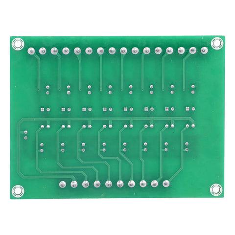 Back view of Eight Channel Optocoupler Isolation Module for PLCs 24V Input to 3V3 and 5V Logic Level Shifter Optical Isolation Board
