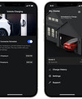 Tesla Wall Connector EV Charger For Home Use Level 2 NACS Up To 48 Amp 11.5 kW Output UL Certified Energy Star Partner app interface