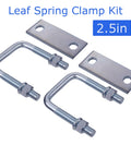 Leaf Spring Clamp Kit Pack Of 4 Fits Leaf Springs Up To 2.5 Inches Wide Locks Springs Together For Stability And Smoother Towing