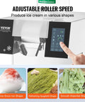 Built Different Commercial Snowflake Ice Machine Cranks Out 507 Lbs Daily With Fast Air Cooled Cooling And Tough Stainless Design Ideal For Cafes Bakeries Or Street Food Vendors with adjustable roller speed for different ice shapes.