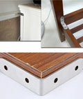 Rock Solid Stainless Steel L Brackets Corner Connectors Pack Of Fifty for strong corner support on furniture and wood projects.
