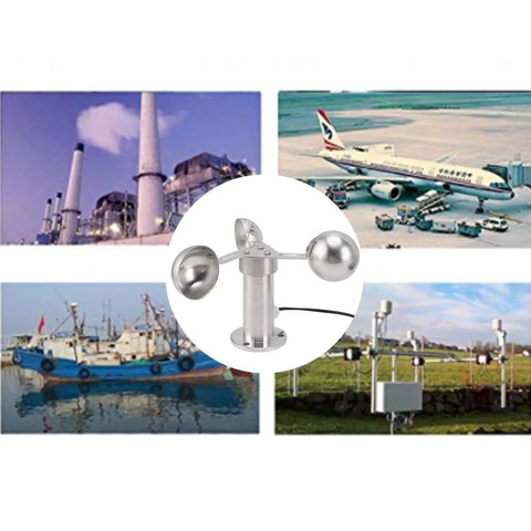 Pro Grade Wind Speed Sensor Anemometer With 8m Cable Lightweight Aluminum Alloy Build 360 Degree Wind Speed And Direction Measurement For Power Plants And Meteorology Monitoring Top Notch Performance, industrial anemometer