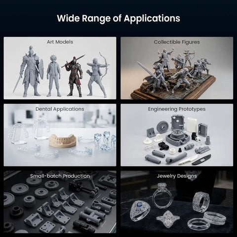 Straight Up Beast Mode 16K Resin 3D Printer Fully Loaded With Precise 385Nm UV Light To Create Crisp Transparent Pieces Without Any Print Problems