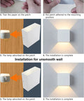 Installation steps for Rechargeable Wireless LED Wall Lamp With Touch Switch Two Pack Black 6000K Sconce Lights No Fuss For Bedroom