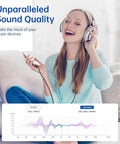 Nylon Braided 3.5mm Aux Cable 3.3ft 1m HiFi Sound With Dope Tangle Free Build For Headphones Car Stereos Home Speakers And Any 3.5mm Device Like iPhone iPad iPod Echo And More. woman using 1m nylon braided 3.5mm aux cable with headphones and phone
