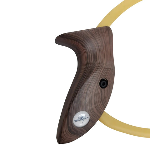 Archery Training Stretch Resistance Band With Wood Handle Grip For Warmups And Strength Building Real Bow Riser Feel