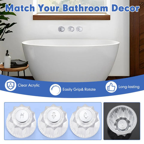 Replacement Bath And Shower Handle Set For Price Pfister Contessa And Windsor Faucets 12 Spline 12 Point Broach