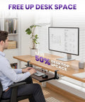 Under Desk Keyboard And Mouse Tray In Walnut Finish A Spacious 20 By 11 Point 8 Inch Board For Space Saving And Ergonomic Comfort For Your All Day Home And Office Setup, under desk in office
