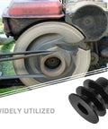 Heavy Duty Double Groove V Belt Pulley Replacement With 20 Mm Shaft Cast Iron Sheave for water pumps in action.