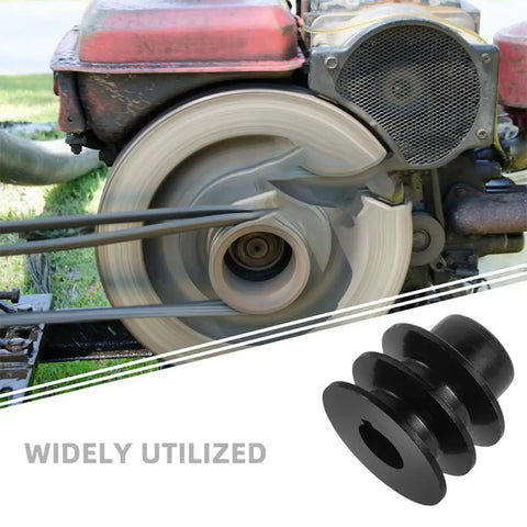 Heavy Duty Double Groove V Belt Pulley Replacement With 20 Mm Shaft Cast Iron Sheave for water pumps in action.