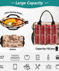 Insulated Lunch Bag Tote For Work And Outdoors Leak Proof Reusable Cooler With Shoulder Strap Easy To Clean And Stain Resistant 12L Capacity