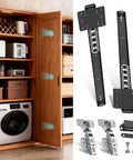 22 Inch Pocket Door Slides With Hinges For Cabinets Space Saving Sliding System Complete Installation Kit