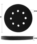 5 Inch 8 Holes Interface Pad Set Of 5 For Orbital Sanders With Hook And Loop Backing Soft Density Sponge Cushion Buffer Durable