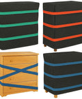 36 Pack Moving Blanket Rubber Bands Set For Heavy Duty Locking Down Furniture And Tarps Includes 42 Inch Red 30 Inch Green Straps