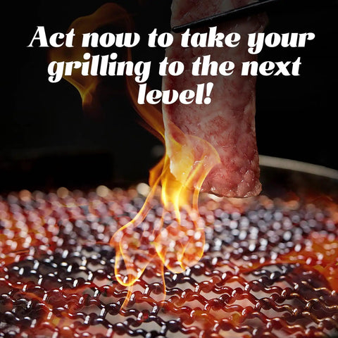 Disposable Grill Grates Set Of 10 For Outdoor Grills And Smokers Fits 11.8 By 15.7 Inch with flames grilling meat