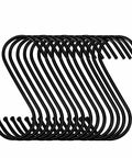 Heavy Duty S Hooks Set 30 Pack Steel Hangin Hooks For Kitchen Pot Rack Pan Cup Closet Organizer Hang Jeans Plants Towels Tools And More Durable Rust Resistant Black Finish Multipurpose Hangers For Home And Garage