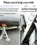 Grooved Magnetic Jack Pad With Aluminum Construction for pinch welds protecting car during lifting preventing slippage