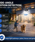 6 Pack Solar Motion Sensor Outdoor Lights Ultra Bright Waterproof Security Lighting With Three Modes for Yard Fence Garage
