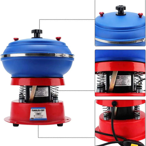 Vibrating Polishing Drum Kit for Precision Grinding and Polishing Metal Workpieces and Jewelry Dope Pro Grade Surface Finish