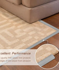 10Ft Floor Transition Strip Self Adhesive Carpet Edging Trim For Thresholds Under 5 Mm Gray Easy Peel And Stick Durable PVC Edge Protector For Carpet To Hardwood Transitions No Tools Required shown on carpet edge