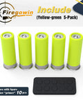 12 Gauge Dummy Rounds For Dry Fire Drills Reusable Snap Caps With Rubber Primers Green Type 5 Pack on display