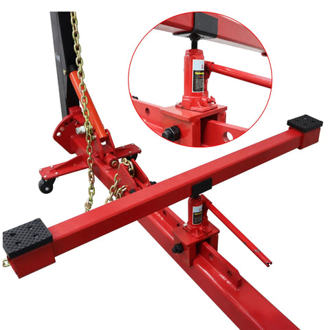 Heavy Duty 10 Ton Auto Body Frame Straightener and Frame Puller for Car Repair with hydraulic components and chains