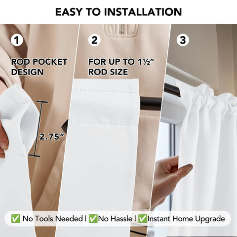 Dope Blackout Curtains For Bedroom And Living Room With Thermal Insulation Rod Pocket Drapes Noise Reducing Room Darkening Oeko-Tex Certified