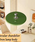 French Cream Dome Swing Arm Hanging Lamp With Acrylic Shade Pendant Light Iron Body Dope Three Color Temperature Modes
