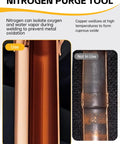 HVAC Nitrogen Purge Tool And Regulator Kit copper oxidation comparison during welding