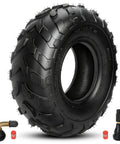 All Terrain Tire 145/70-6 For Mini Bikes And Go Karts, ATV UTV Ready, tire with tread pattern, valve stem and caps