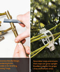 Demonstration of All In One Garden Grafting Tool Kit With Pruning Scissors For Fruit Trees U Graft V Graft Omega Graft Seedling