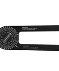 0 To 360 Degree Woodworking Protractor Aluminum Alloy Angle Finder Non Electronic Display Precision Machined Measuring Tool
