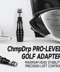 335 Tip Golf Shaft Adapter Sleeve For DS Adapt X LS MAX K MAX D Drivers And Fairway Woods Universal Fit For DS Adapt Series Secure Connection And No Fuss Install displayed next to a golf club head