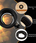 2 Inch Rubber Grommets For Trailer Side Marker Lights Truck Boat And RVs With 2 Pin Wire Pigtail Connector Kit showing precise fit