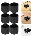 12 Pack Plastic Tape Dispenser Replacement Cores, No Sweat Install, Smooth Tape Application, Durable Spare Parts For Home Office, School And Desk Supplies, black plastic