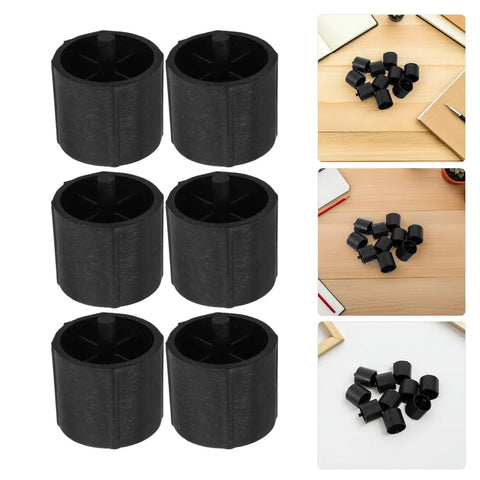 12 Pack Plastic Tape Dispenser Replacement Cores, No Sweat Install, Smooth Tape Application, Durable Spare Parts For Home Office, School And Desk Supplies, black plastic