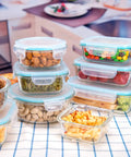 Glass Meal Prep Containers Set With Lids 18 Piece Storage Containers Airtight Leak Proof Oven Freezer Dishwasher Safe BPA Free