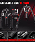 Twister Arm Trainer Hydraulic Grip Strengthener 3-In-1 Adjustable Resistance 22 To 440 Lbs, showing adjustable grip length and features.