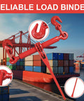 Ratchet Load Binder 5/16 To 3/8 Inch With 2 Grab Hooks, 5400 Lb Load Capacity in port background
