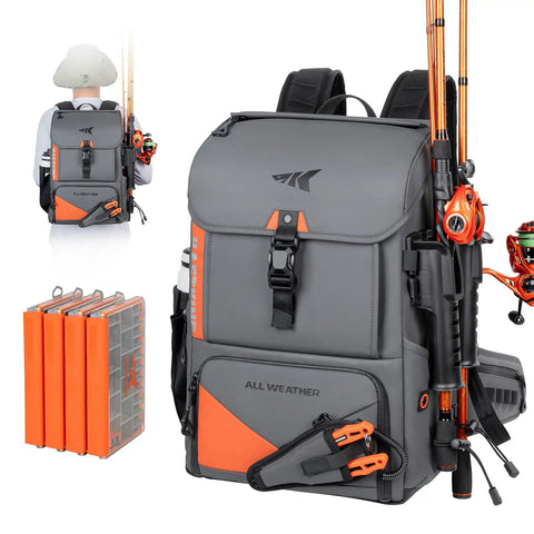 All Weather Fishing Tackle Backpack✓ All Weather Fishing Tackle Backpack✓