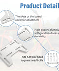 Mini Bike Bolt On Mount Plate Adapter Bracket For Predator Engines 79cc 97cc 100cc 212cc, aluminum with adjustment slots details.