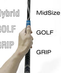 Hand holding Adjustable Weights Golf Swing Speed Stick For Tempo Flexibility And Power Three In One Training Aid with midsize grip