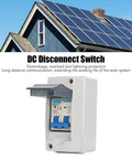 Transparent Cover DC Miniature Circuit Breaker for Solar PV System, 63A 1000V Isolator Disconnect Switch with open cover