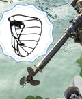 Heavy Duty Propeller Guard For Outboard Motor Dive Boats Keeps Gear Safe From Rocks And Debris With Easy Install Metal Hardware Protection That Slays The Water, 205 mm metal shield.