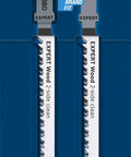 Pro Gear Tear Free Jigsaw Blades T Shank T 308 Bo package overview showing two blades for clean wood cuts and precision work.