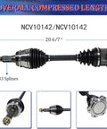 Chevy Silverado 1500 Front CV Axle Pair Left And Right Driver Passenger Side For 1999 Through 2007 Silverado 1500 And Classic
