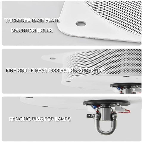 Heavy Duty Electric Chandelier Hoist With Remote And Wall Switch For Villas Featuring 6 Meter Lift Stroke showing thickened base plate, mounting holes, and hanging ring for lamps.