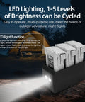 LED-lit Three Battery Charging Hub For DJI Mini 3 Mini 3 Pro And Mini 4 Pro Drones Fast Charge Dock with camping background